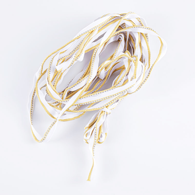 Pita Reflektif Poliester 1.0cm untuk Aksesori Pakaian Rintangan Haus Mampatan