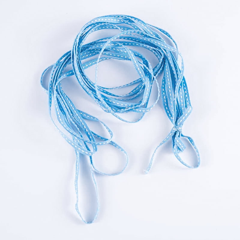 Webbing Pembungkusan Bunga Bertitik Poliester 0.5cm